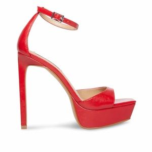 Steve Madden Red Platform Heel